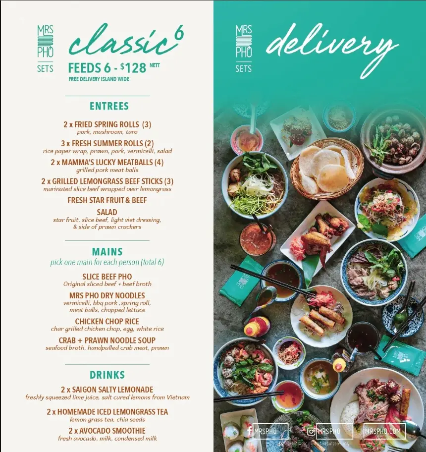 MRS PHO MENU  